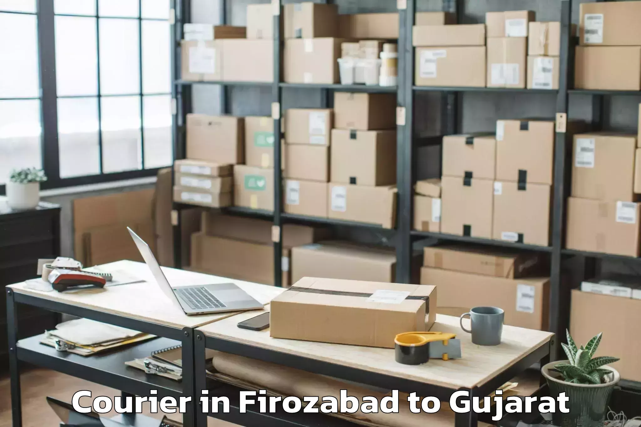 Top Firozabad to Rk University Rajkot Courier Available